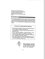 Предварительный просмотр 4 страницы Panasonic RQ-V460 Operating Instructions Manual