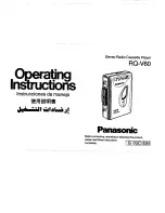 Panasonic RQ-V60 Operating Instructions preview