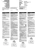 Preview for 1 page of Panasonic RQ-V61 Operating Instructions