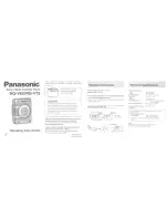 Предварительный просмотр 1 страницы Panasonic RQ-V75 Operating Instructions