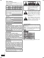 Preview for 2 page of Panasonic RQTV0097-2P Operating Instructions Manual