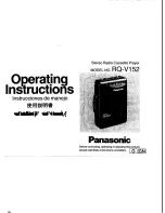 Panasonic RQV152 Operating Instructions предпросмотр