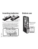 Предварительный просмотр 4 страницы Panasonic RR-QR230 - Digital Voice Recorder Operating Instructions Manual