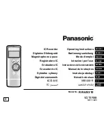 Preview for 1 page of Panasonic RR-US310 Operating Instructions Manual