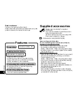 Preview for 2 page of Panasonic RR-US310 Operating Instructions Manual