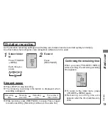 Предварительный просмотр 13 страницы Panasonic RR US470 - Digital Voice Recorder Operating Instructions Manual