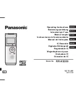 Panasonic RR-XS350 Operating Instructions Manual preview