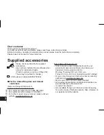 Preview for 2 page of Panasonic RR-XS350 Operating Instructions Manual