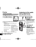 Preview for 16 page of Panasonic RR-XS410 Owner'S Manual