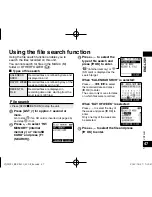 Preview for 47 page of Panasonic RR-XS420 Operating Instructions Manual