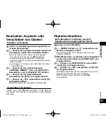 Preview for 113 page of Panasonic RR-XS420 Operating Instructions Manual