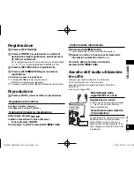 Preview for 125 page of Panasonic RR-XS420 Operating Instructions Manual