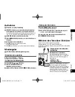 Preview for 97 page of Panasonic RR-XS450 Operating Instructions Manual