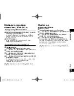 Preview for 107 page of Panasonic RR-XS450 Operating Instructions Manual