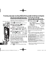 Preview for 16 page of Panasonic RRUS591 - IC RECORDER Operating Instructions Manual