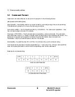 Предварительный просмотр 10 страницы Panasonic RS-232C Protocol Manual