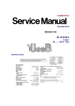 Panasonic RS-DV290EG Service Manual предпросмотр