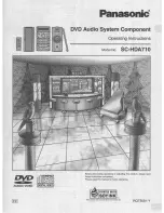 Panasonic RS-HDA710 Operating Instructions Manual предпросмотр