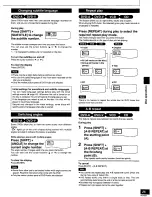 Предварительный просмотр 25 страницы Panasonic RS-HDA710 Operating Instructions Manual