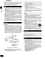 Предварительный просмотр 4 страницы Panasonic RSHD505 - MINI CASSETTE-T Operating Manual