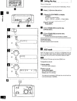 Предварительный просмотр 10 страницы Panasonic RSHD505 - MINI CASSETTE-T Operating Manual