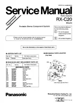 Preview for 21 page of Panasonic RX-C20 Service Manual