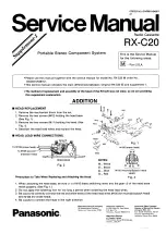 Предварительный просмотр 22 страницы Panasonic RX-C20 Service Manual