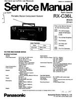 Panasonic RX-C36L Service Manual предпросмотр