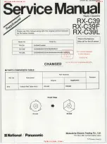 Preview for 11 page of Panasonic RX-C39L Service Manual