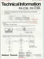 Preview for 13 page of Panasonic RX-C39L Service Manual