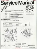 Предварительный просмотр 14 страницы Panasonic RX-C39L Service Manual