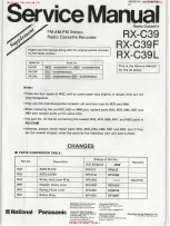 Preview for 15 page of Panasonic RX-C39L Service Manual