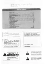 Preview for 2 page of Panasonic RX-C52 Operating Instructions Manual