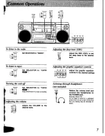 Предварительный просмотр 7 страницы Panasonic RX-CS720 Operating Instructions Manual