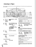 Preview for 10 page of Panasonic RX-CT820 Operating Instructions Manual