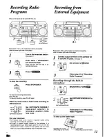 Preview for 11 page of Panasonic RX-CT820 Operating Instructions Manual