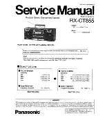 Panasonic RX-CT855 Service Manual preview