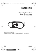 Panasonic RX-D500 Operating Instructions Manual preview