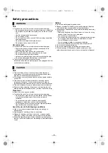 Preview for 3 page of Panasonic RX-D500 Operating Instructions Manual