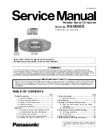 Panasonic RX-D50EE Service Manual preview