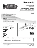 Preview for 1 page of Panasonic RX-D55 Operating Instructions Manual