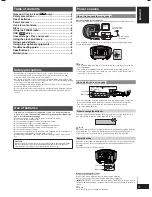 Preview for 3 page of Panasonic RX-D55 Operating Instructions Manual