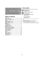 Preview for 2 page of Panasonic RX-D550 Operating Instructions Manual