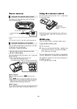 Preview for 6 page of Panasonic RX-D550 Operating Instructions Manual