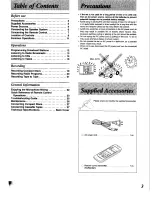 Preview for 3 page of Panasonic RX-DT650 Operating Instructions Manual