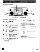 Preview for 21 page of Panasonic RX-DT650 Operating Instructions Manual