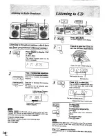 Preview for 14 page of Panasonic RX-DT690 Operating Instructions Manual