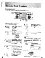 Preview for 21 page of Panasonic RX-DT690 Operating Instructions Manual