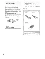 Preview for 4 page of Panasonic RX-E300 Operating Instrucctions