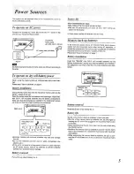 Preview for 5 page of Panasonic RX-E300 Operating Instrucctions